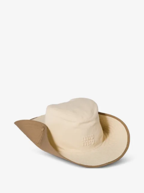 Miu Miu drill cowboy hat