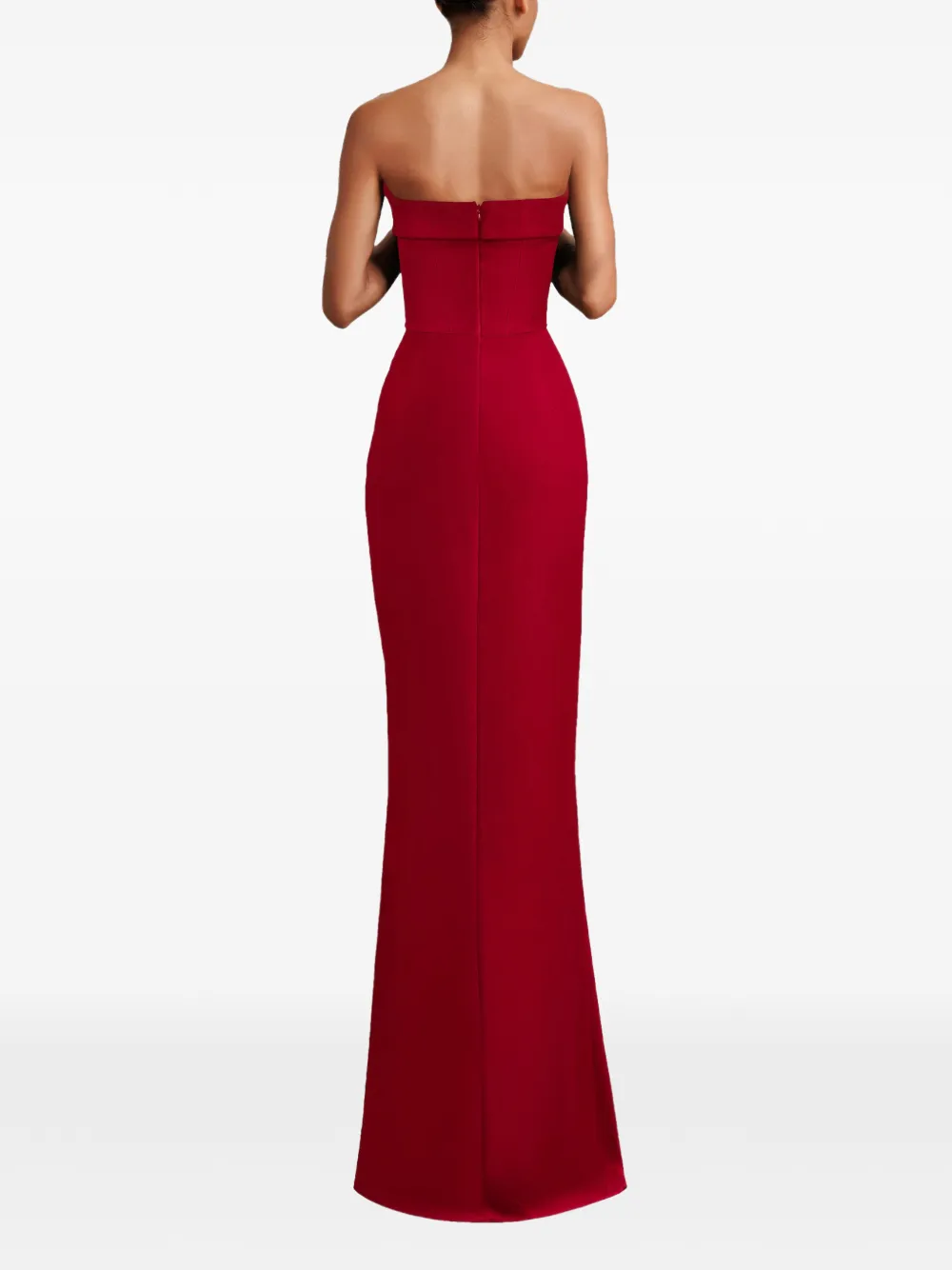 Gemy Maalouf Strapless maxi-jurk Rood