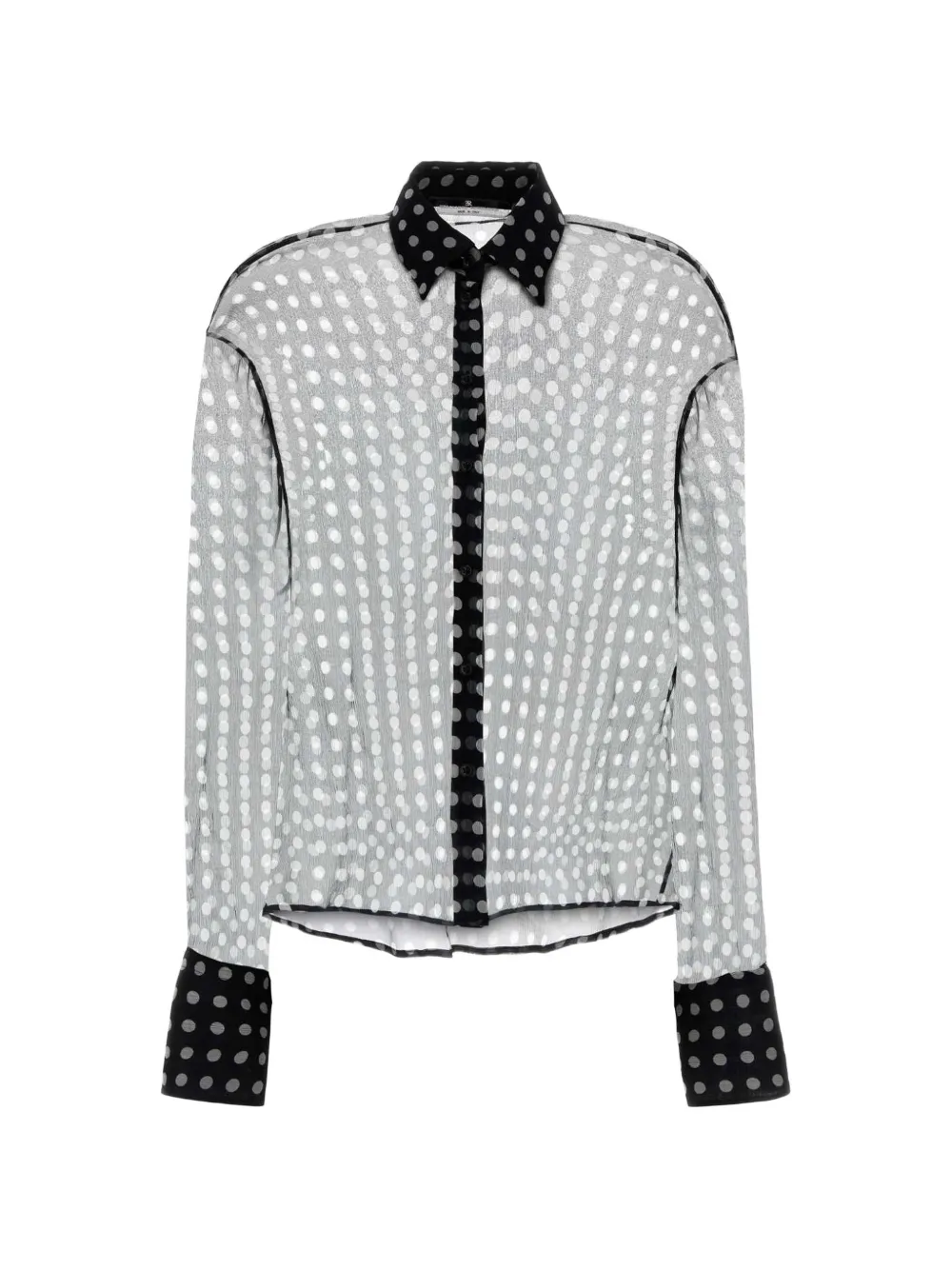 Ermanno Scervino polka-dot silk shirt - Grau