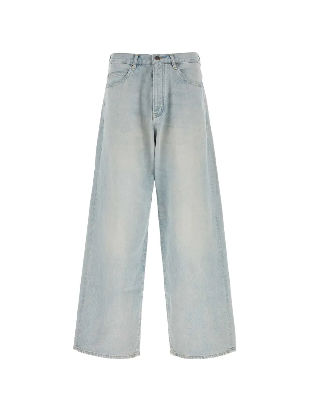 Balenciaga Casual faded wide-leg pants - Blau
