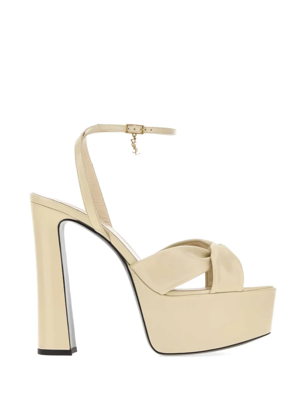 Saint Laurent Franciane knotted sandals Beige