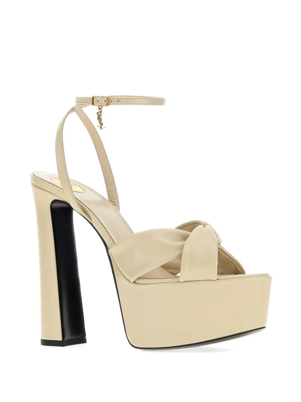 Saint Laurent Franciane knotted sandals Beige