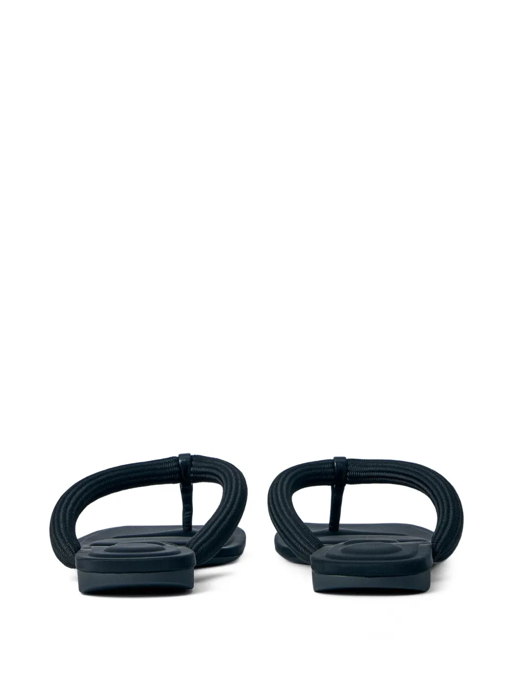 Alexander Wang Jenna Tubular Flat Thong Sandals in Black, view 2