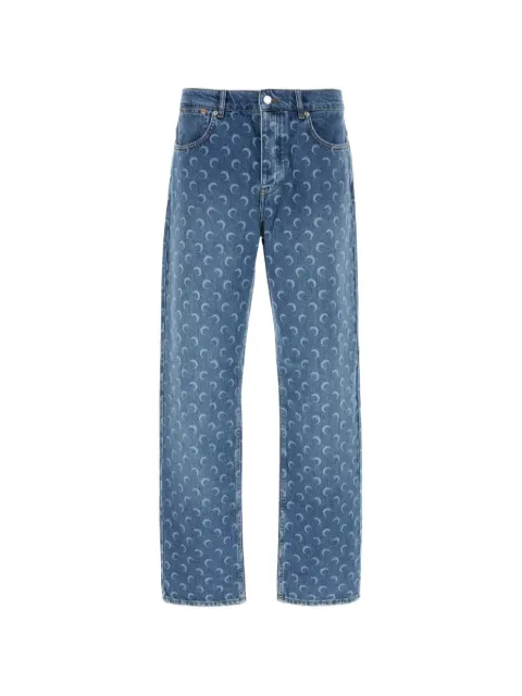Marine Serre Moon-print jeans
