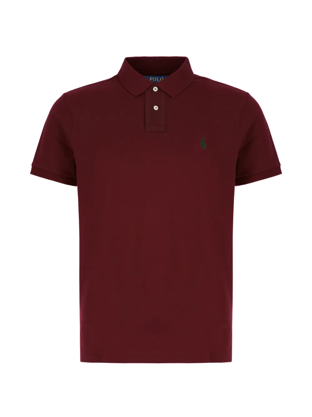 Polo Ralph Lauren logo-embroidered piqué polo shirt - Rosso