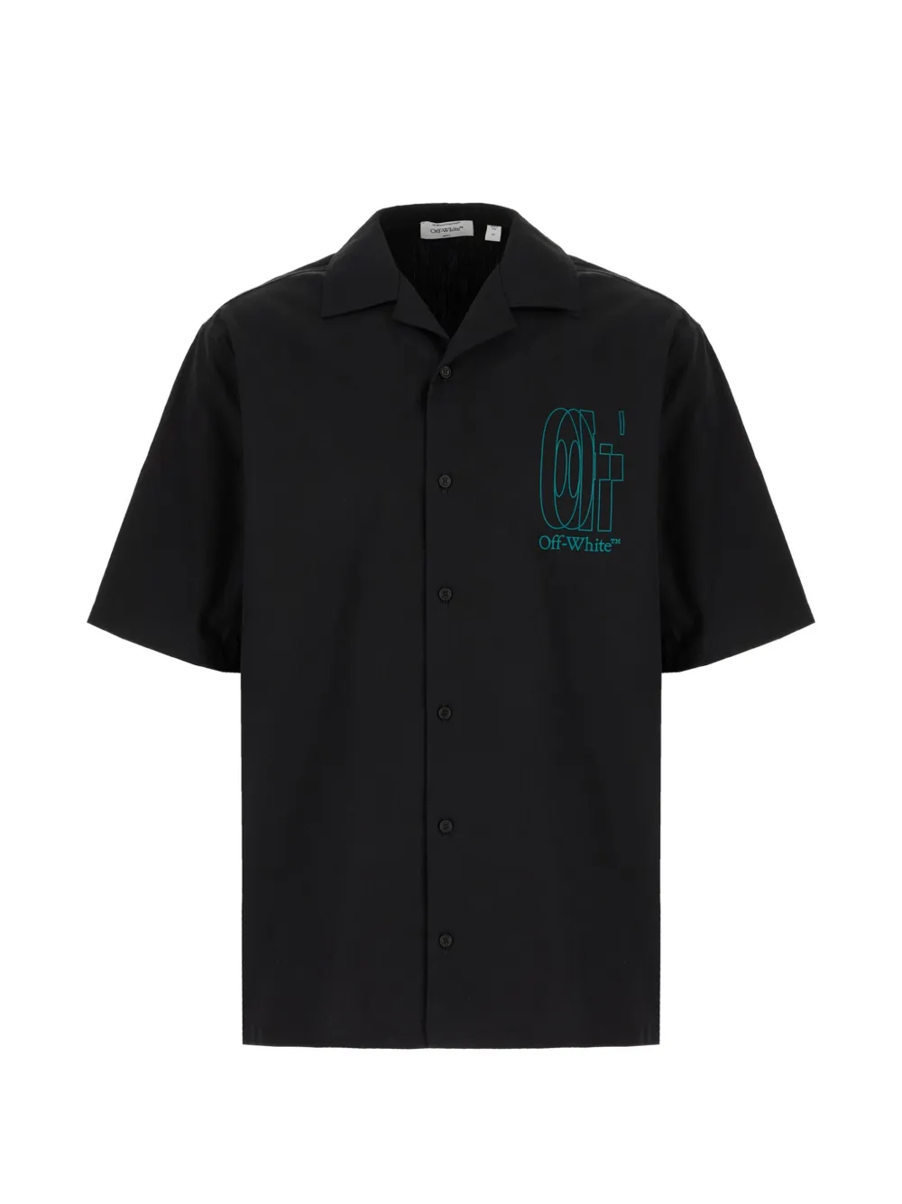 Off-White arrows-print poplin shirt - Schwarz