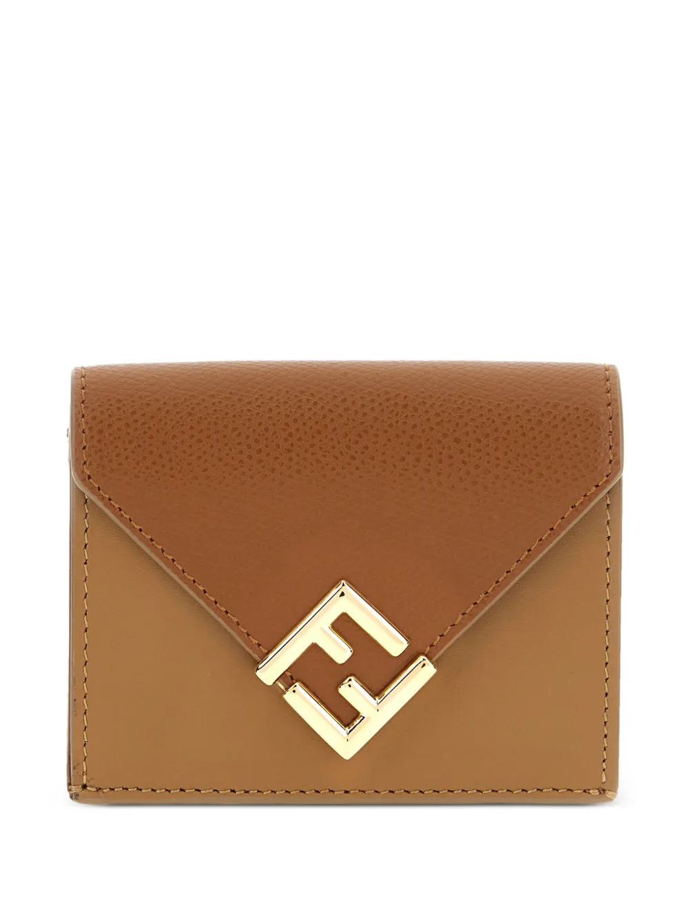 FENDI Sellier FF-logo wallet - Marrone