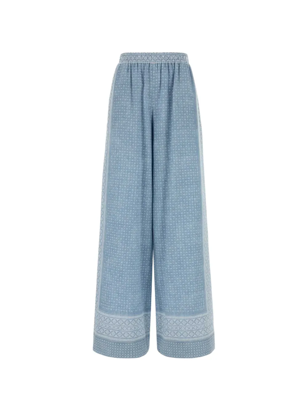 Ermanno Scervino printed palazzo pants - Blu
