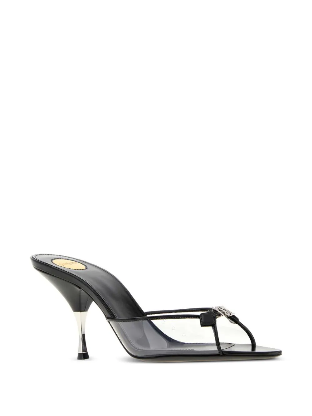 Saint Laurent Jerry rhinestone-embellished mules Zwart