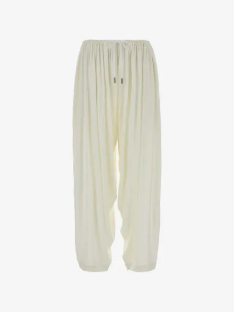 Co pantalon froncé à taille élastiquée