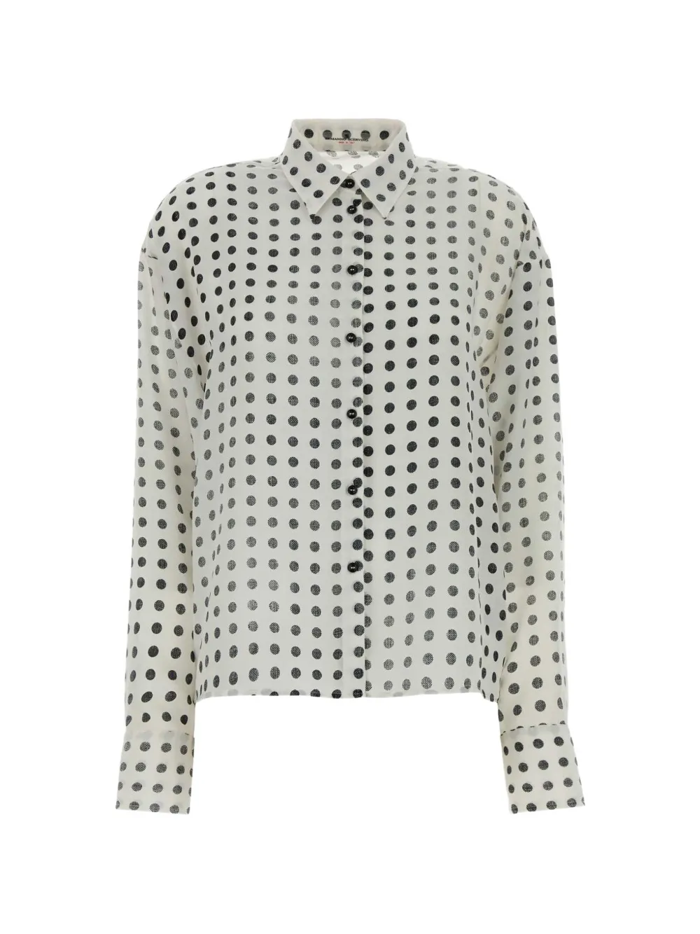Ermanno Scervino polka-dot silk shirt - White