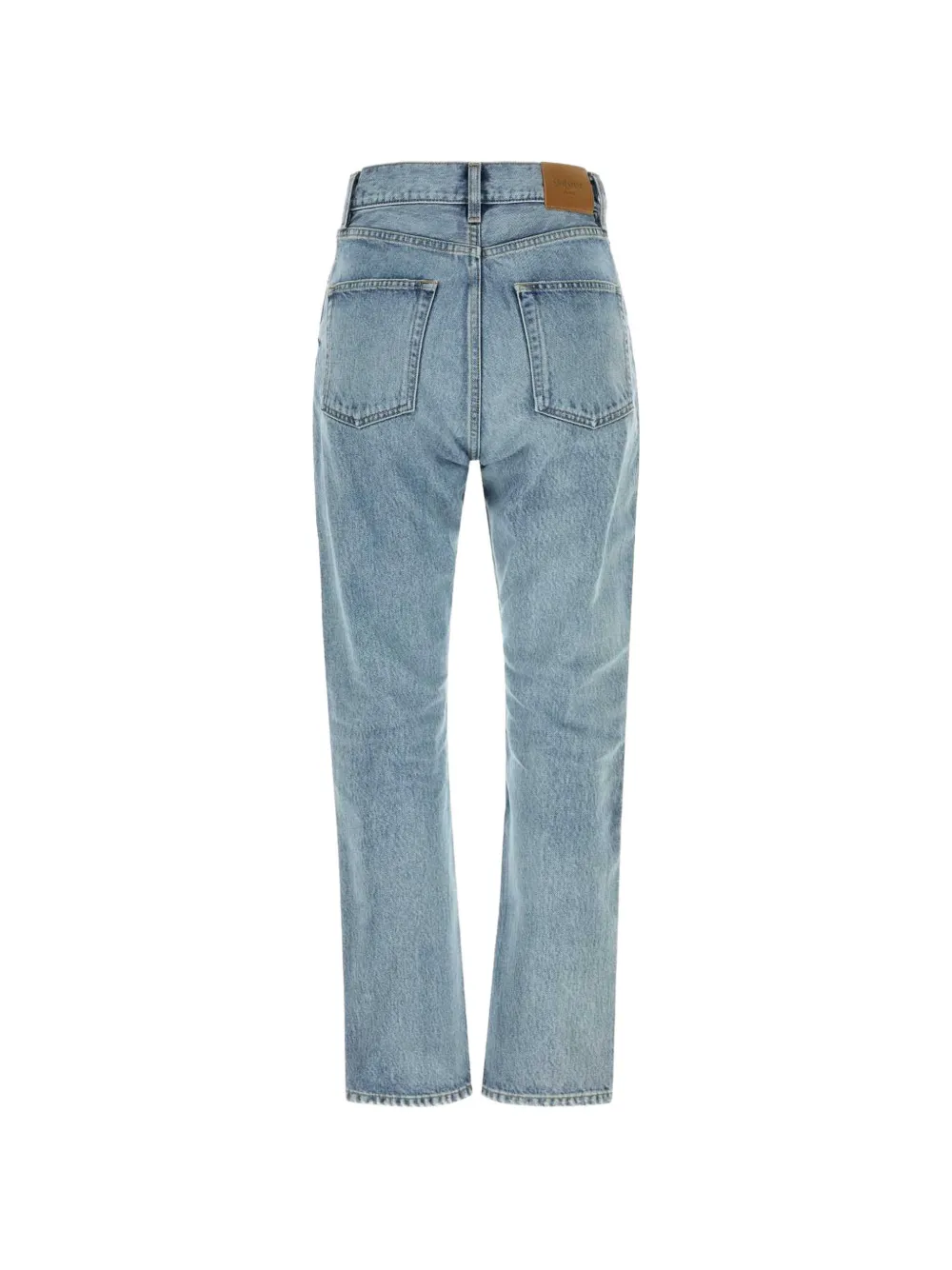  Saint Laurent Vaqueros 90s Capri De Talle Alto - Azul 