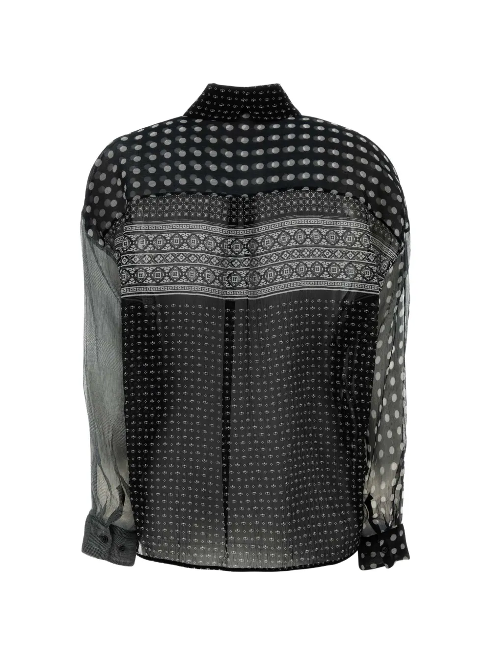Ermanno Scervino Overhemd met patchwork Zwart