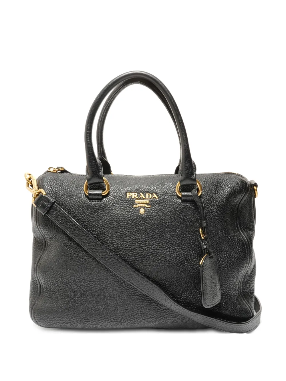 Prada Pre-Owned 2010-2020s Vitello Daino handbag - Nero