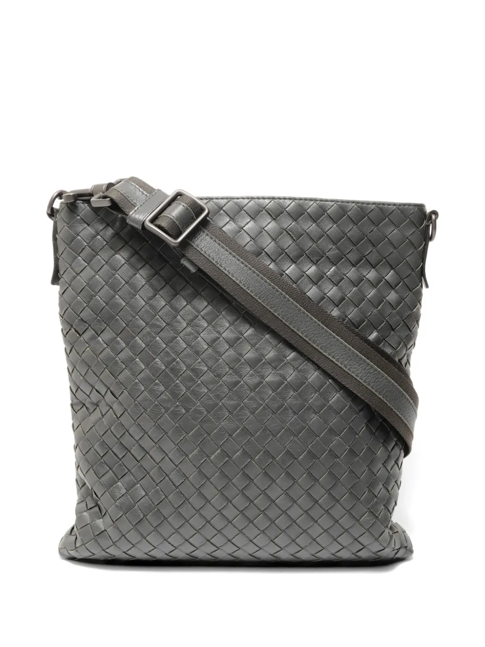 Bottega Veneta Pre-Owned 2000-2010s Intrecciato shoulder bag - Grey