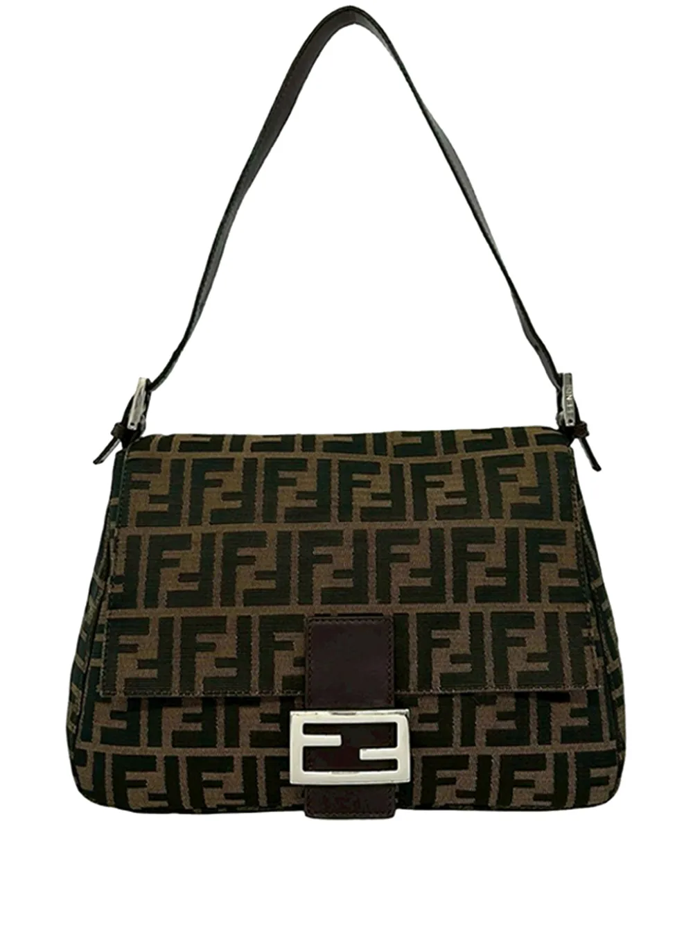 Fendi Pre-Owned 20th Century Zucca Canvas Mamma Forever shoulder bag - Marrone