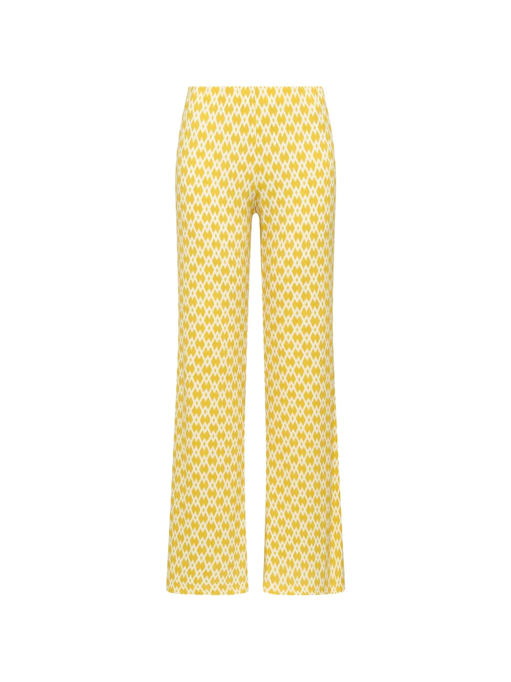 MALIPARMI Diamond Glow geometric-print trousers - Giallo