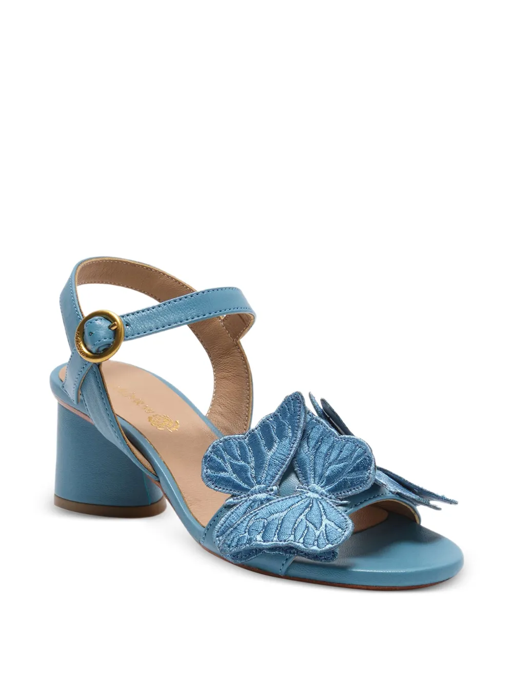 MALIPARMI Sandalen met vlinder-applicatie Blauw