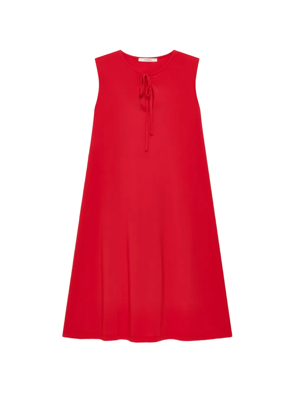 MALIPARMI keyhole tie-fastening dress - Rosso