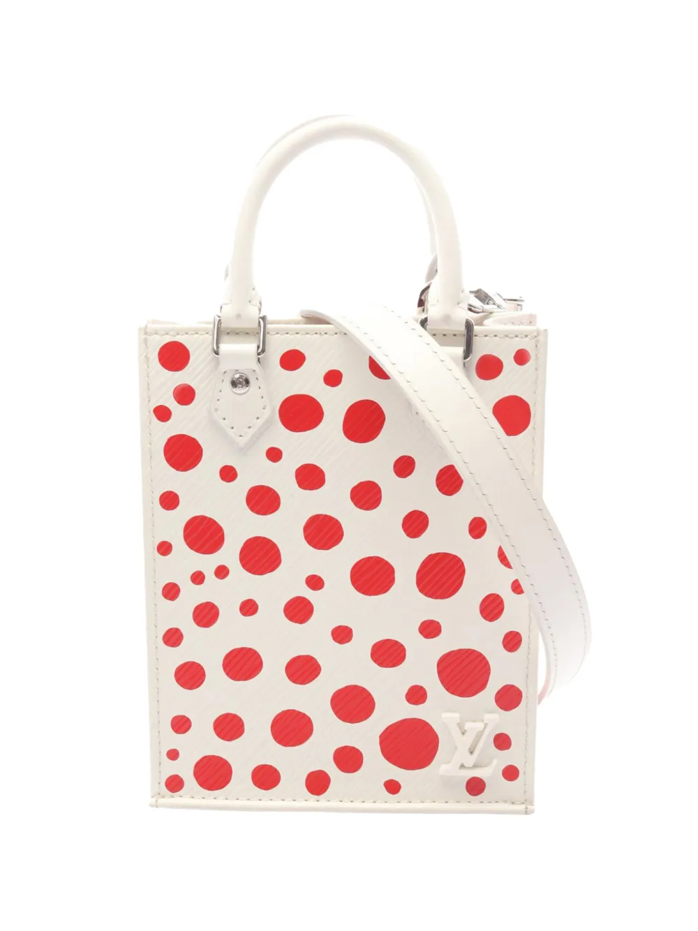 Louis Vuitton Pre-Owned 2023 Yayoi Kusama Epi Infinity Dots Petit Sac Plat satchel - Weiß