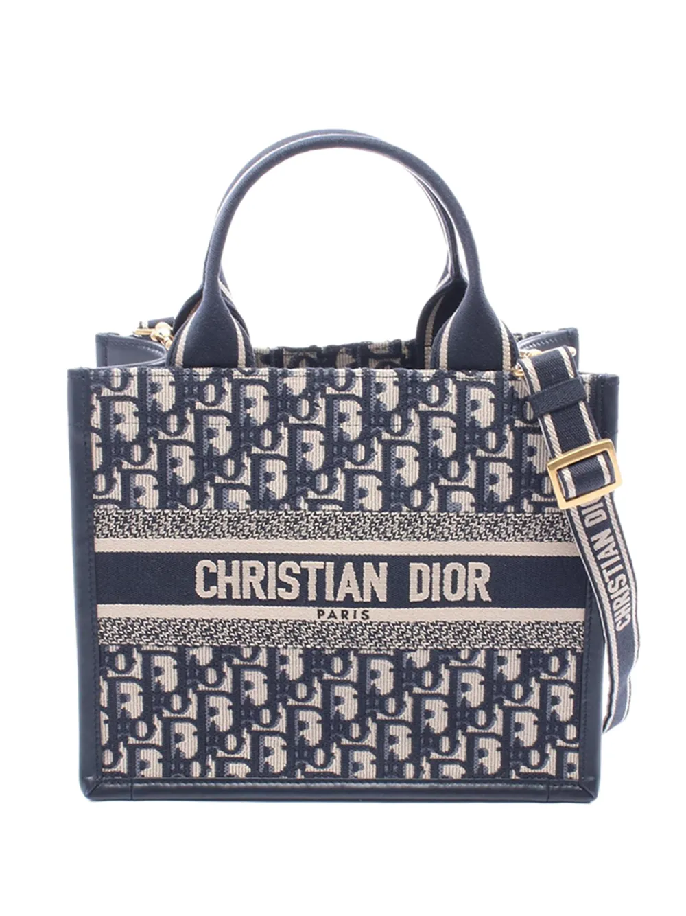 Christian Dior Pre-Owned 2010-2026 Small Canvas Oblique Book Tote satchel - Blu