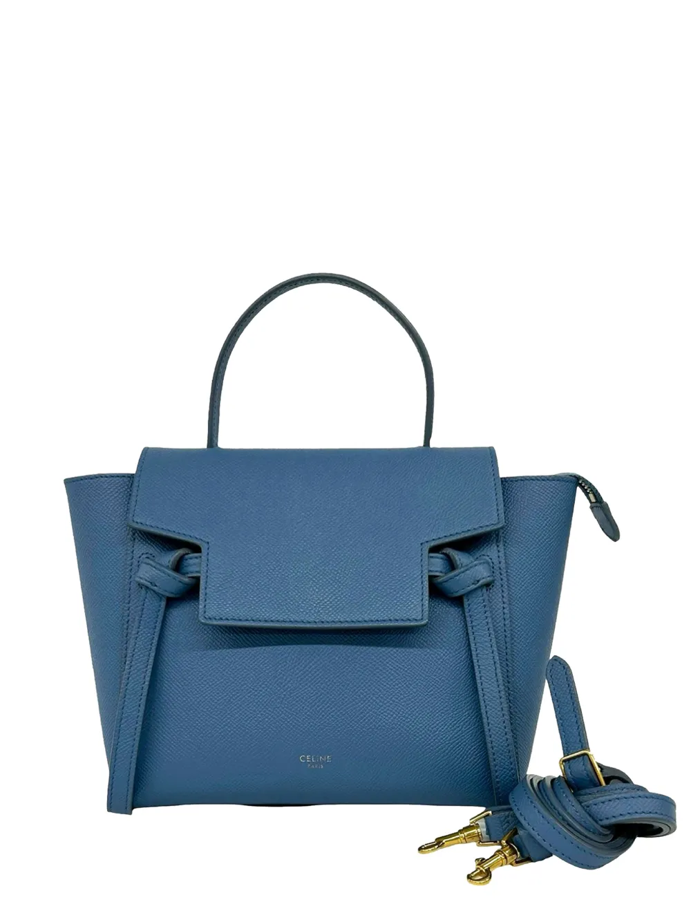 Celine Pre-Owned 2000-2026 Nano Grained Calfskin Belt Bag satchel - Blau