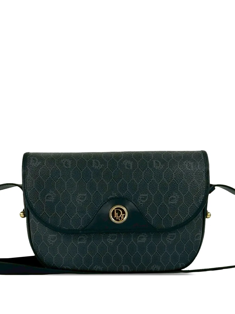 Christian Dior Pre-Owned 20th Century Honeycomb Coated Canvas crossbody bag - Nero