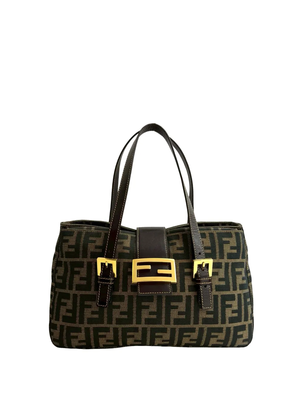 Fendi Pre-Owned 2000-2010 Zucca Canvas handbag - Marrone