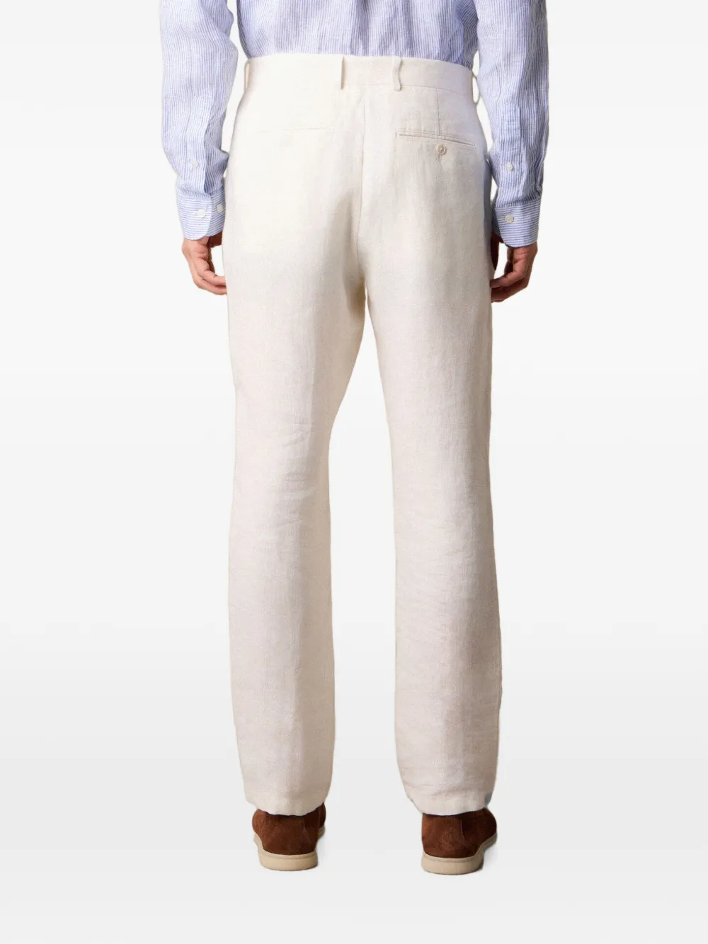 Brooks Brothers Linnen broek Beige