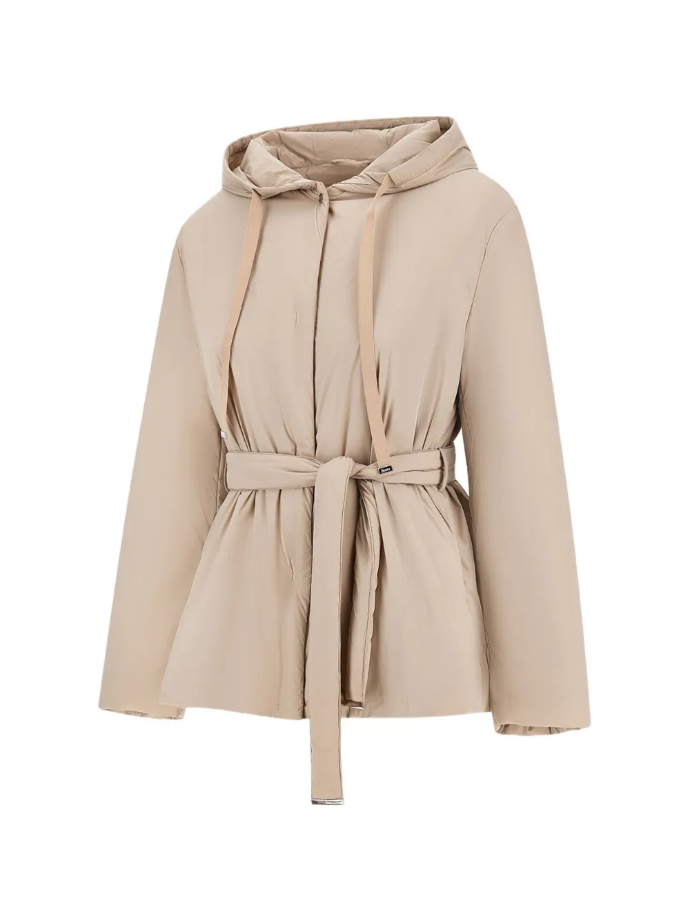 Herno Parka met capuchon en ceintuur Beige