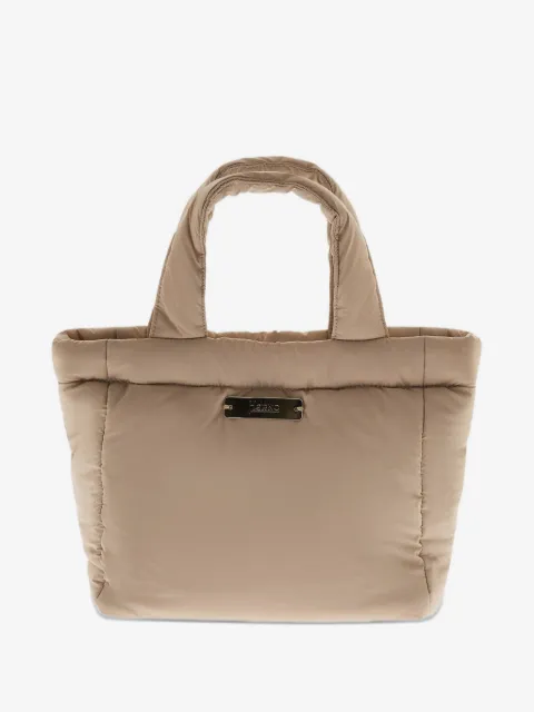 Herno padded logo-plaque tote bag