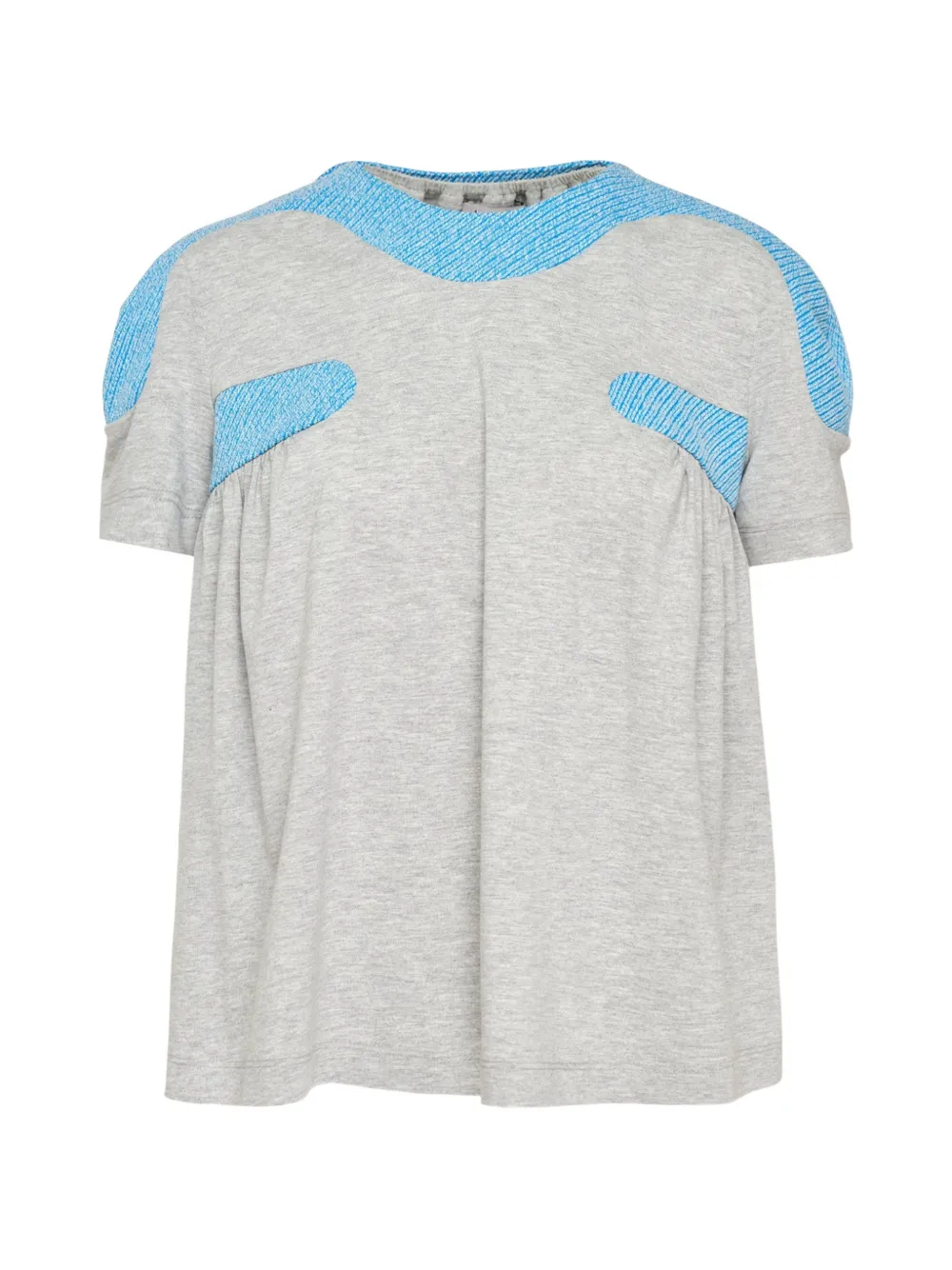 Ashley Williams Pillbox panelled T-shirt - Grigio