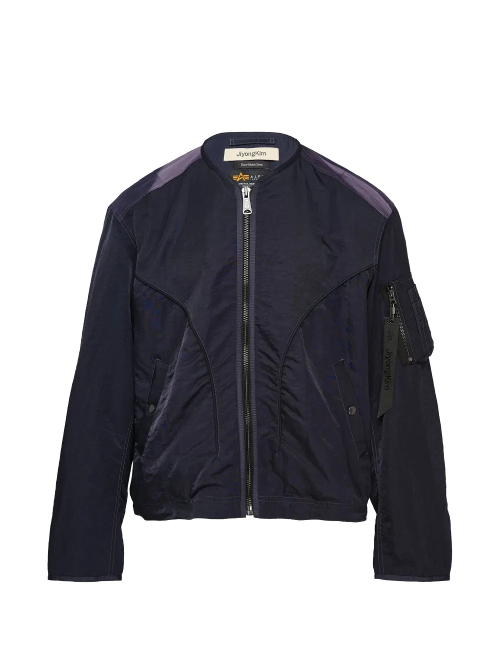 JiyongKim blue bomber jacket