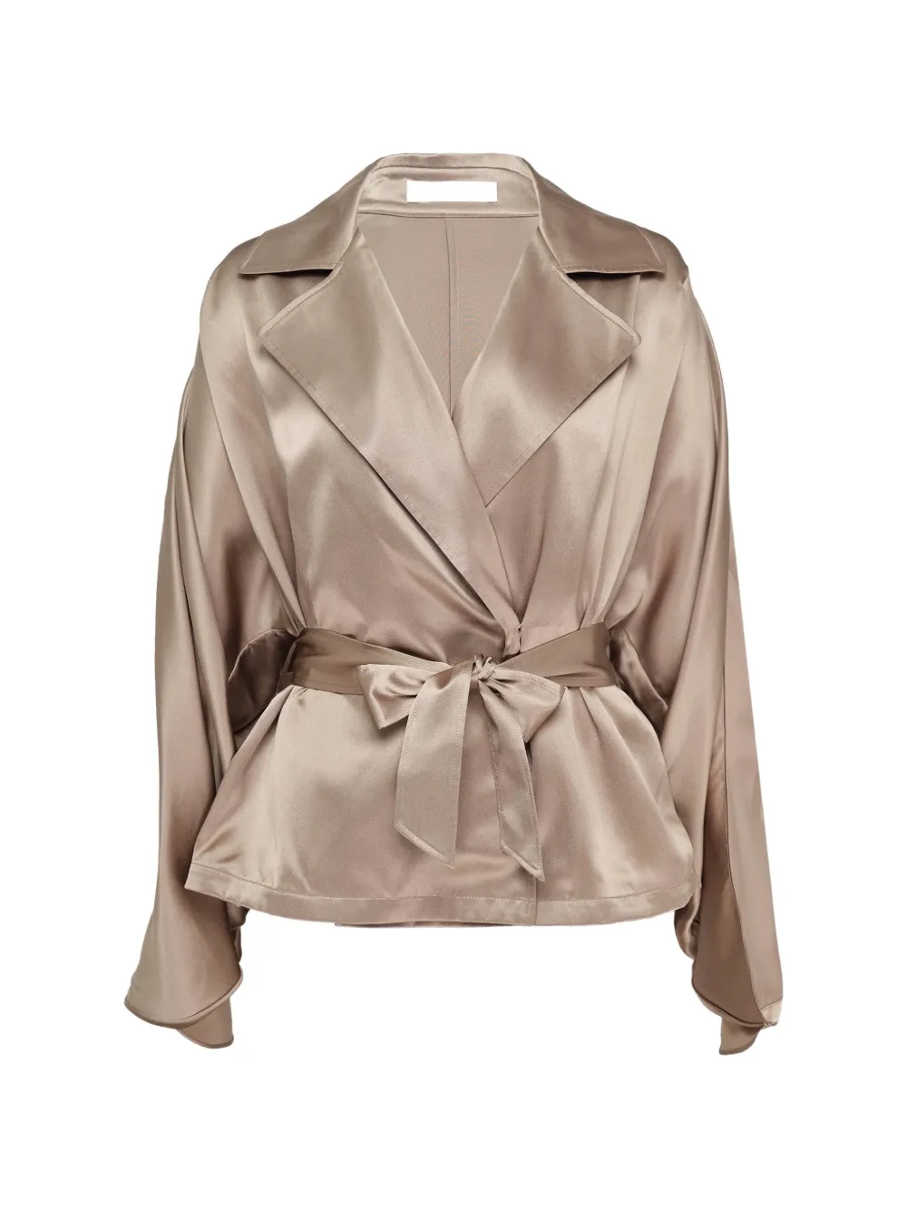 Club21 Collection Amelie silk-satin jacket - Nude