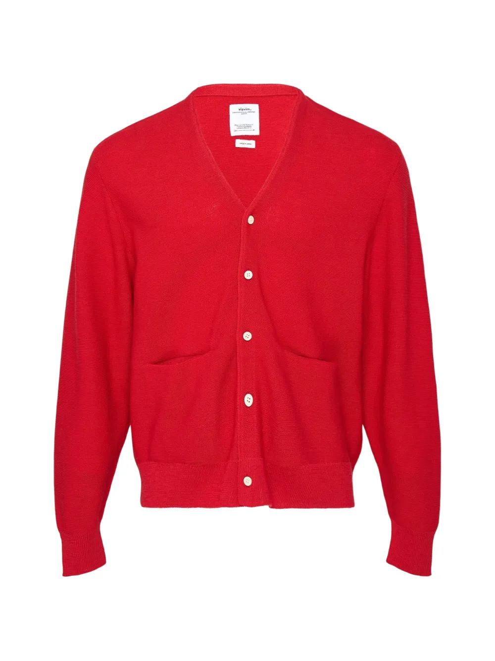 visvim Selmer V-neck cardigan - Rosso