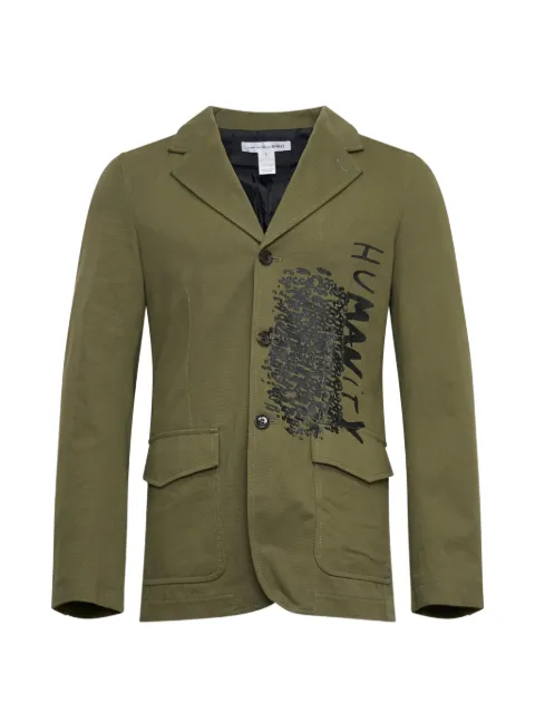 Comme Des Garçons Shirt graphic-print single-breasted jacket