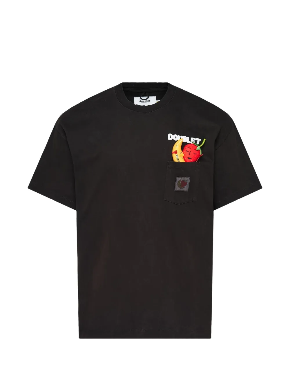 Doublet patch-detail T-shirt - Marrone