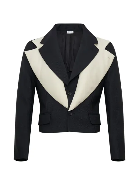 Comme des Garçons Homme Plus chest-panel cropped dinner jacket