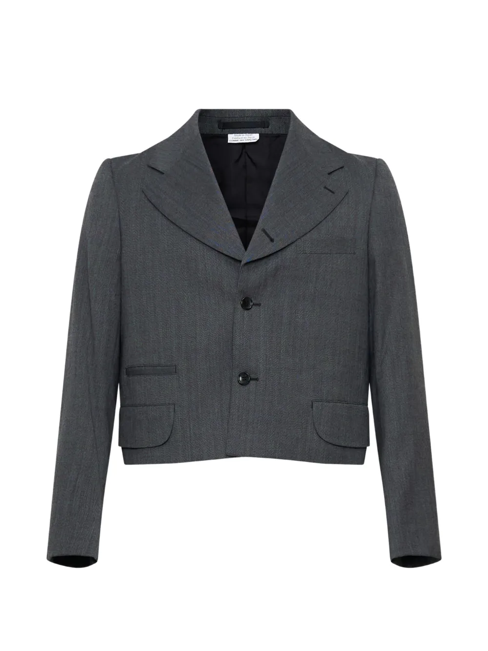Comme des Garçons Homme Plus x Hizume herringbone-pattern dinner jacket - Grigio