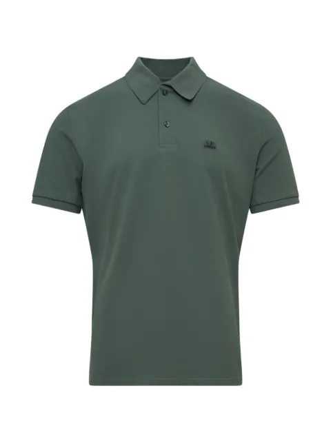 C.P. Company logo-patch polo shirt
