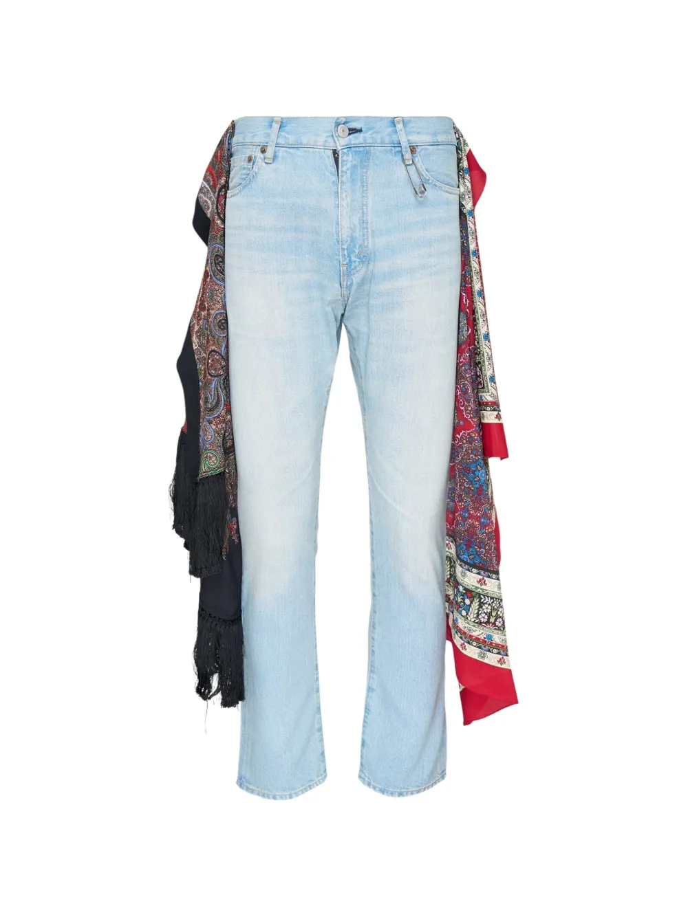 Junya Watanabe x Levi's scarf-detail jeans - Blu