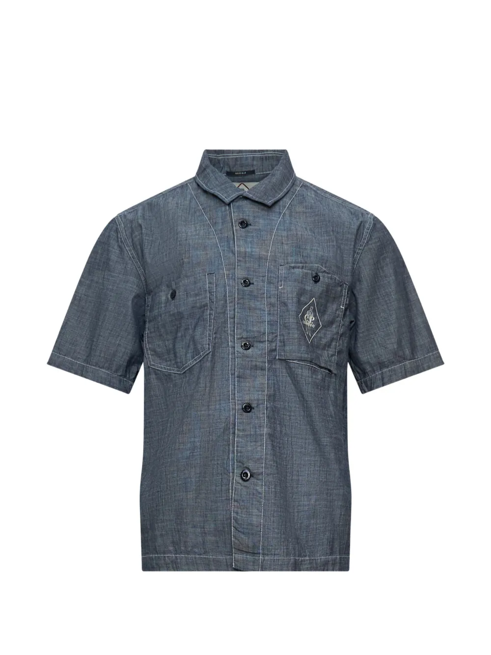 C.P. Company short-sleeved chambray shirt - Grau