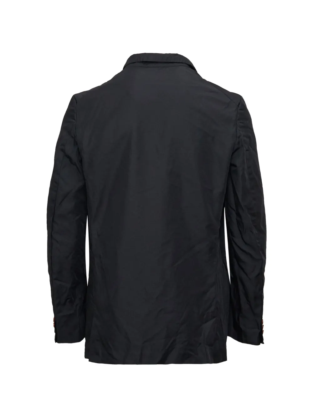 Comme des Garçons Homme Plus Jack met enkele rij knopen en geverfd effect Zwart