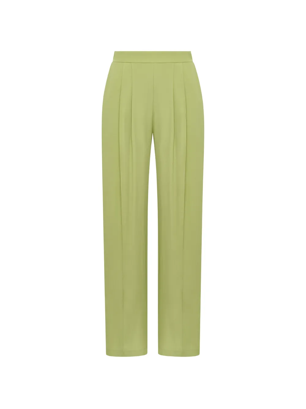 MALIPARMI pleated crêpe trousers - Verde
