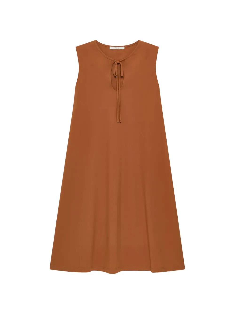 MALIPARMI keyhole-detail sleeveless dress - Marrone