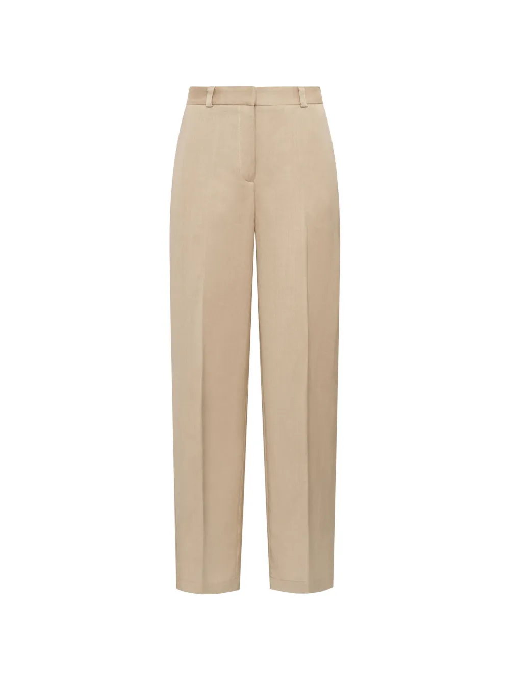 MALIPARMI pressed-crease straight-leg trousers - Toni neutri