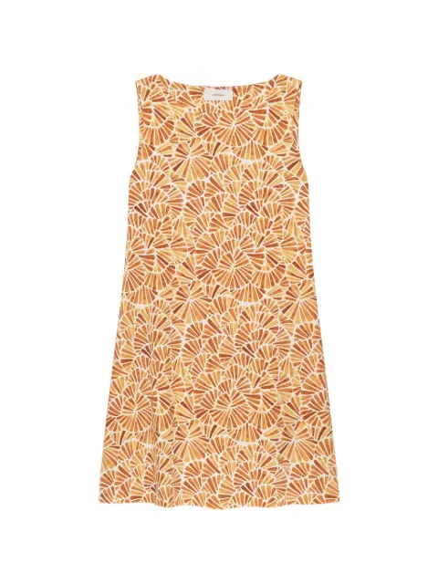 MALIPARMI Shell printed flared dress
