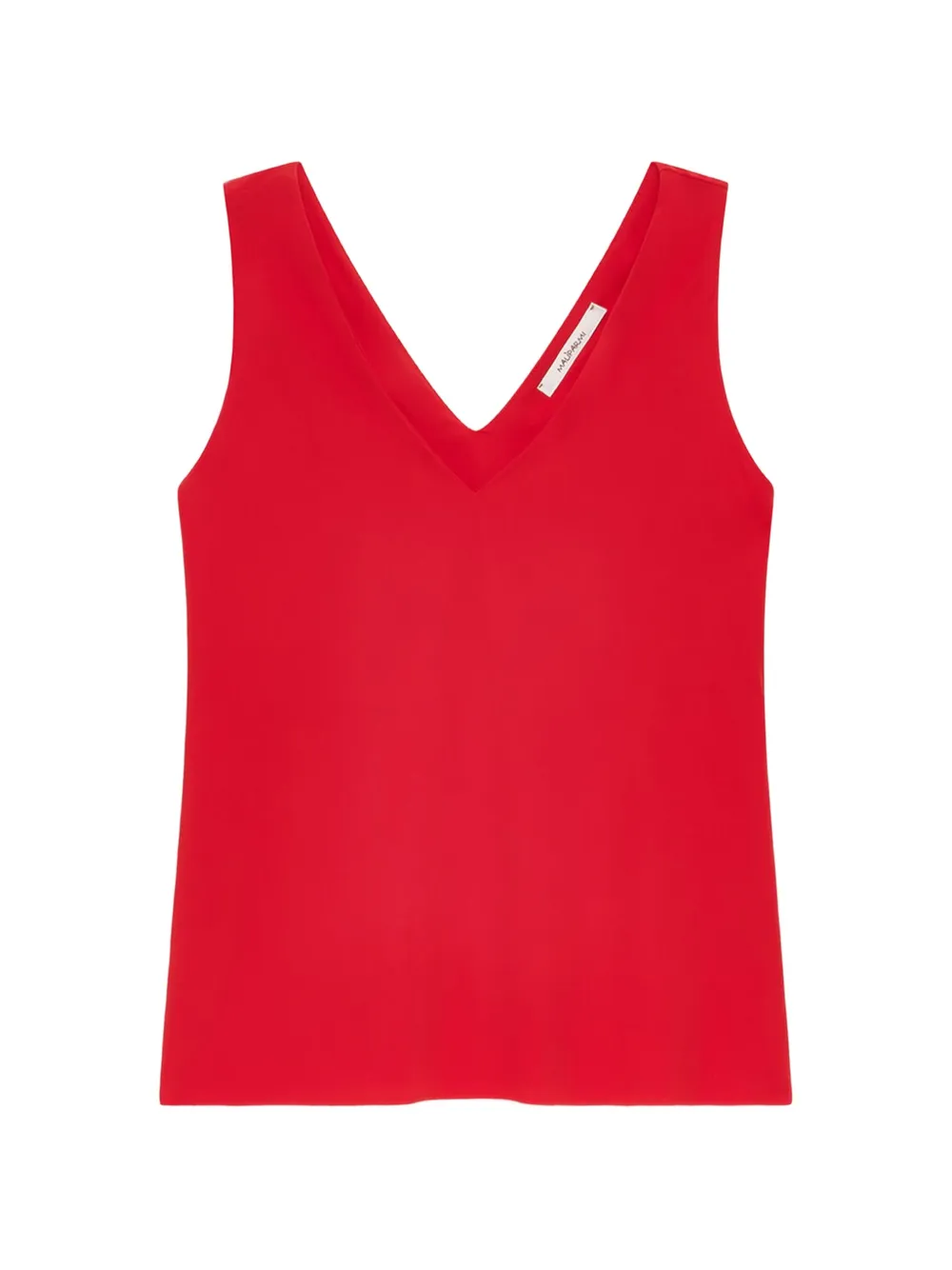 MALIPARMI jersey V-neck top - Rosso