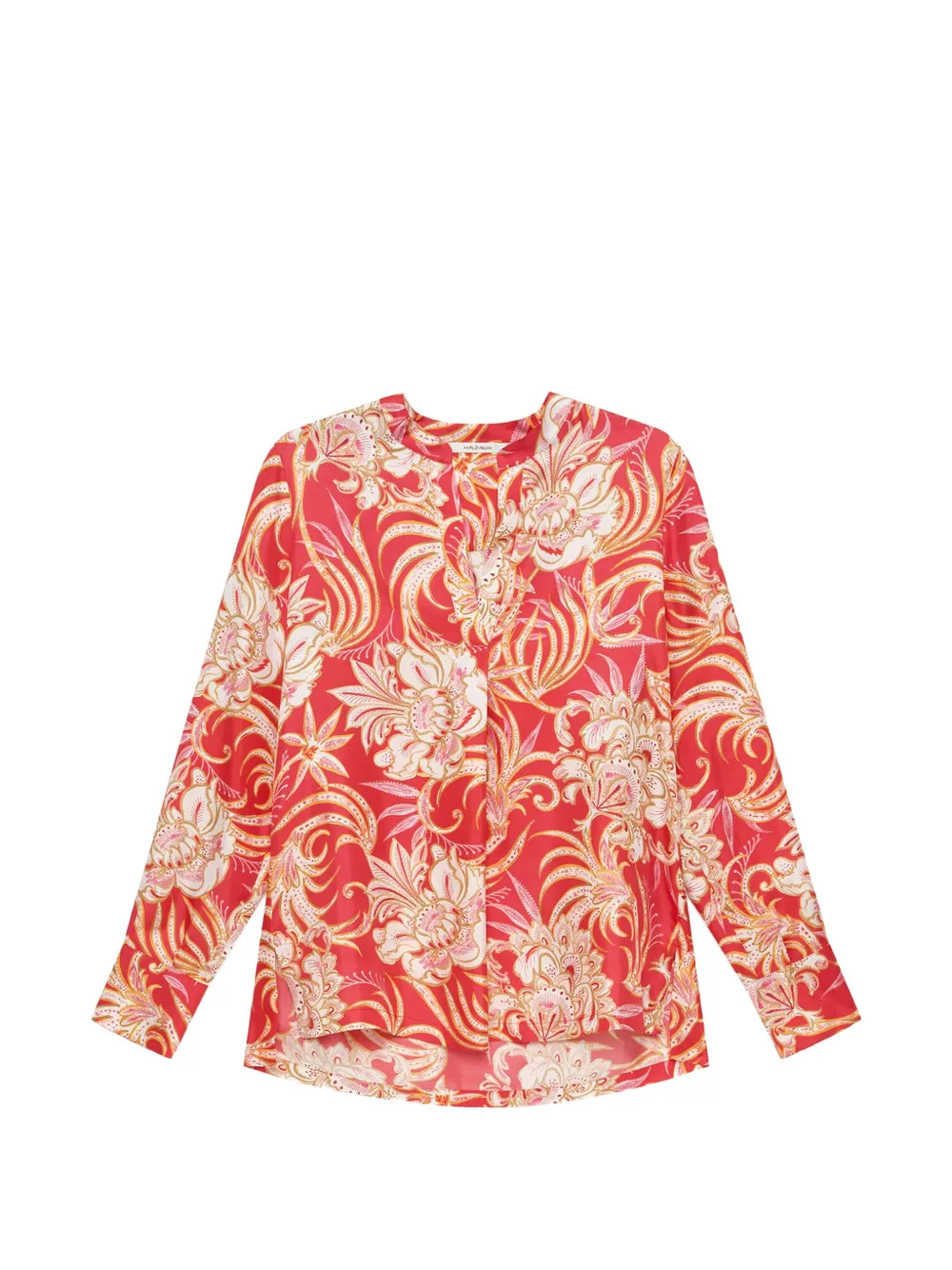 MALIPARMI printed silk shirt - Rot