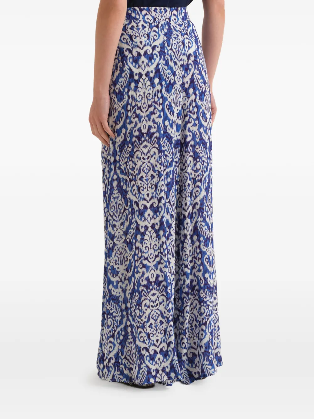 MALIPARMI Dreamscape Ikat palazzo broek Blauw
